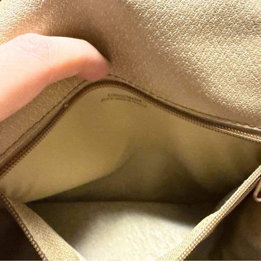 Longchamp tan and cream crossbody bag - Picture 8 of 8